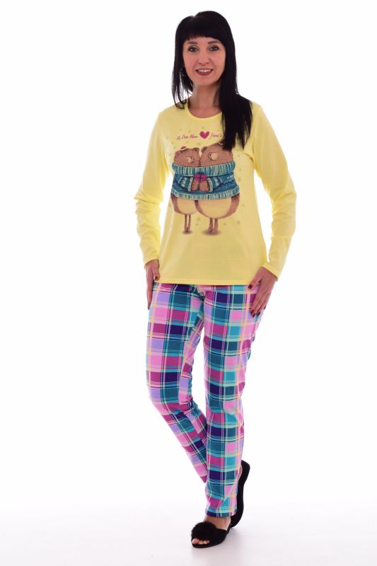 Women's pajamas 1-152 (yellow) A hug