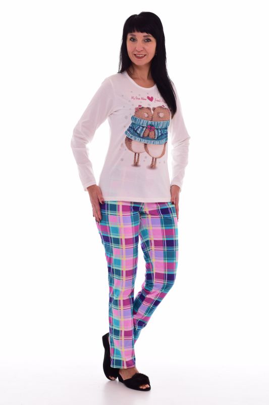 Women's pajamas 1-152a (milk) A hug