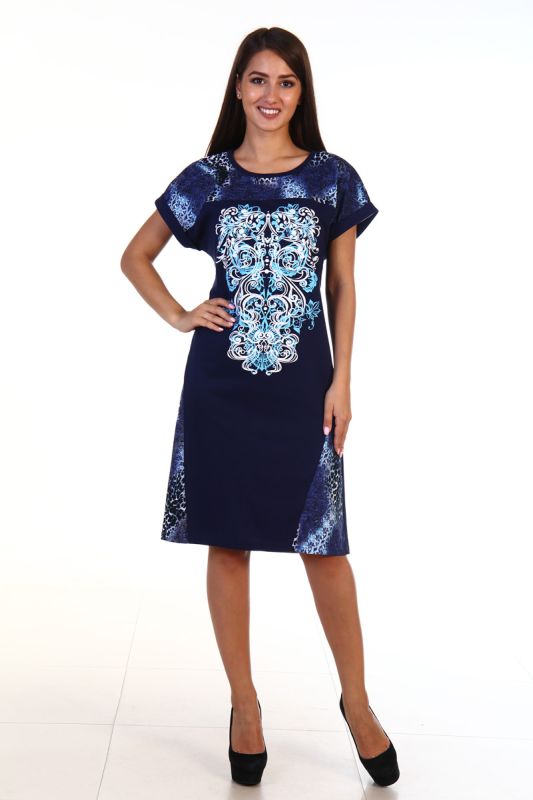 Women's dress 3-115A (blue)