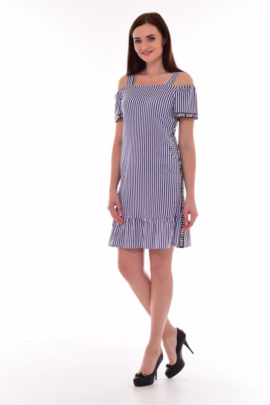 Women's sundress 4-077 (blue stripe) [b / m|