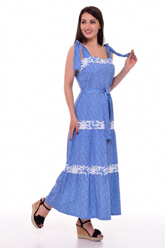 Women's sundress 4-086b (blue)