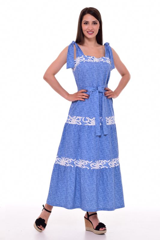 Women's sundress 4-086b (blue)