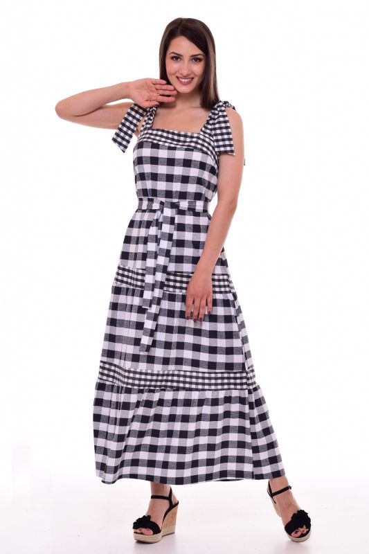 Women's sundress 4-086e (large check)