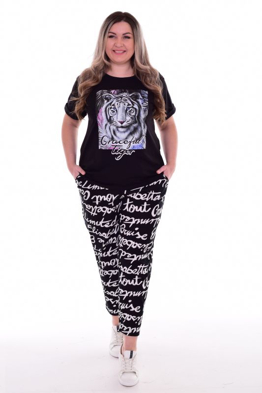 Women's pajamas 5-306g (black)