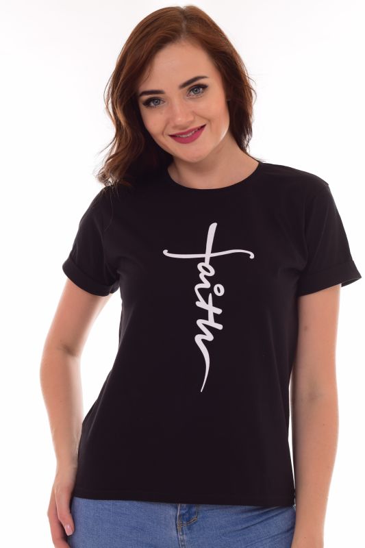 Women's T-shirt 6-171 (black)