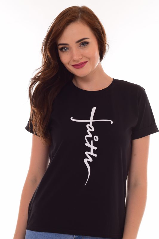 Women's T-shirt 6-171 (black)