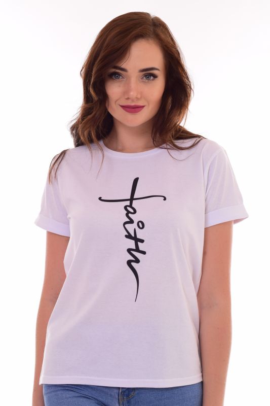 Women's T-shirt 6-171a (white)