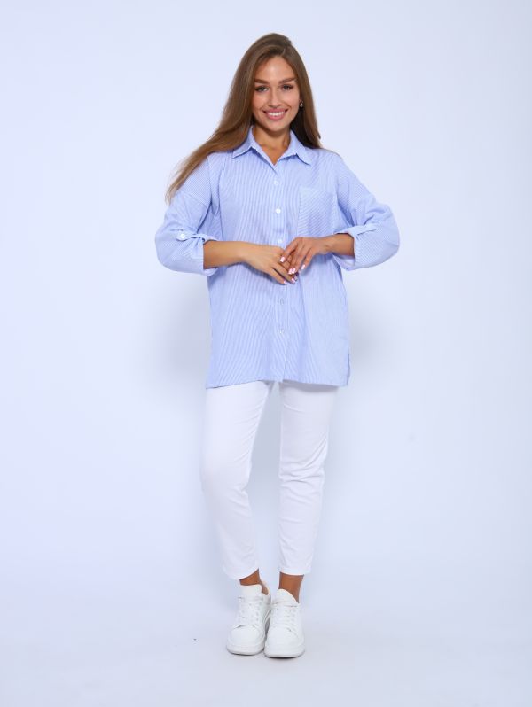 Women's shirt 6-202a (blue)