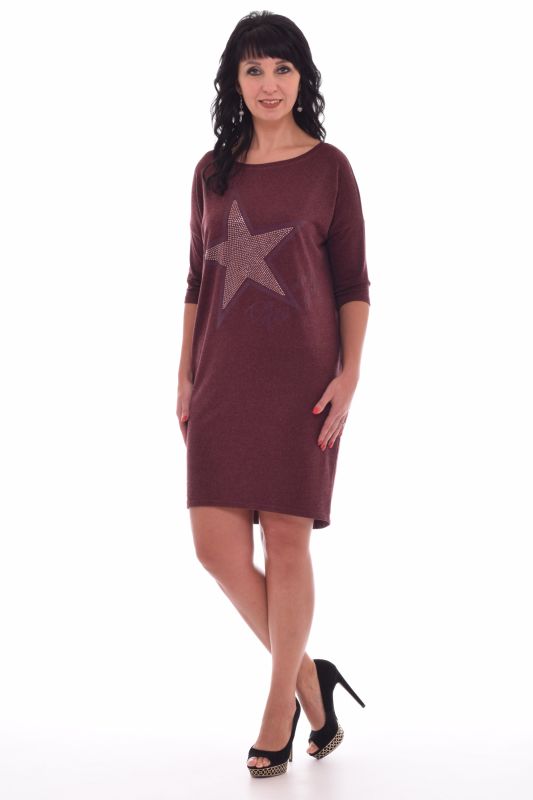 * Women's dress F-1-01b Stella (Bordeaux)